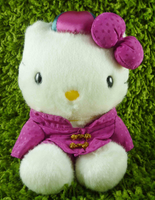 【震撼精品百貨】Hello Kitty 凱蒂貓~KITTY絨毛娃娃-中國風-紫色