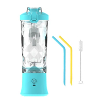 600ML Portable Blender Electric Juicers Fruit Mixers 4000Mah USB Rechargeable Smoothie Mini Blender Personal Juicer