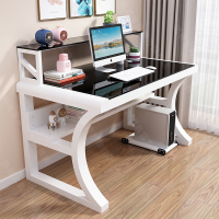 【限時優惠】新款電腦桌辦公桌家用臺式小戶型臥室一體簡約書桌電競桌弧形
