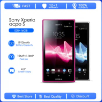 Sony Xperia acro S LT26w Refurbished-Original Unlocked GSM 4.3" inch 3G 12 MP GPS WIFI Android Smartphone 1GB RAM Cellphone