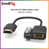 SmallRig Ultra Slim 4K Adapter Cable Female HDMI Type A to Male HDMI Type A 4K@60HZ for BMPCC 4K&amp;6K for Sony for Panasonic 3019