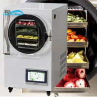 Pharmaceutical Herbs Vacuum Freeze Dryer Medium Food Dehydrator With Vacuum Pump Machine USA Instock