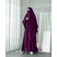 Abaya Ayra Gamis Umroh Haji Abaya Muslimah terlaris  Set Khimar Simpel  Mewah  M L XL XXL Crinkel Ai