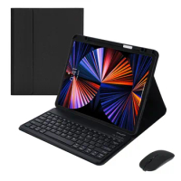 For iPad Pro 12.9 2021 2020 2018 Keyboard Case Wireless Bluetooth Keyboard Cover Magnetic Smart Stand Tablet Funda With Pen Slot