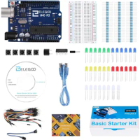 ELEGOO Arduino UNO Project Basic Starter Kit with Tutorial and UNO R3 Compatible with Arduino IDE