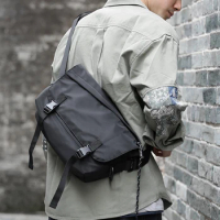 MOYYI Men Bag Shoulder Bags Briefcase Waterproof Crossbody Sling Bag Men Fashion Casual Travel Bags for Men Bolsa