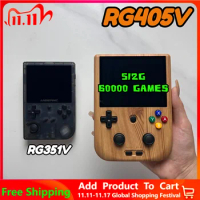 RG405V RG351V ANBERNIC PSP PS2 Games Retro Handheld Game Player 4’’ IPS Touch Screen WIFI Android 12 Unisoc Tiger T618 Boy Gift
