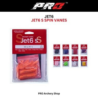JET6 S SPIN VANES JET6 S SPIN WING VANE JET6 KSL SAYAP VANES ARROW PANAHAN ANAK PANAH RECURVE Red,1.