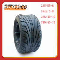 8/10 Inch Front Rear Wheel for Citycoco Electric Scooter Tubeless Tyre 225/55-8 18x9.50-8 225/40-10 215/40-12 Vacuum Tire