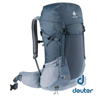 【德國 deuter】FUTURA 透氣網架 背包 32L『深藍/水藍』3400821