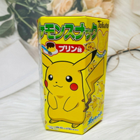 日本 Tohato東鳩 六角盒餅乾 神奇寶貝 皮卡丘 造型 布丁風味餅乾 23g｜全店$199免運