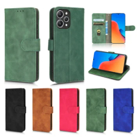 For Xiaomi Redmi 12 Case Skin Feel Leather Magnetic Flip Phone Cover Redmy Radmi 12 Redmi12 4G Wallet Card Slot Stand Funda Capa