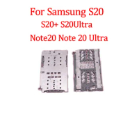 2-10Pcs For Samsung Galaxy S20 S20+ S20 Ultra Note20 Note 20 Ultra Sim Card Reader Micro SD Memory Card Holder Slot Repair Part