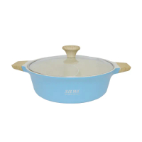 【SILWA 西華】麥岩不沾IH鴛鴦鍋28cm-電磁爐適用