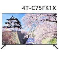 【結帳省-送桌安】夏普 75吋 4K Google TV液晶顯示器(無視訊盒) 4T-C75FK1X