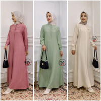 IS548 RA FASHION GA001 - GAMIS S LINEN CRINCLE IMPORT TERBARU
