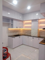 Kitchen Set Custom HPL Minimalis Bahan Polywood Blokmin 18mm HPL Taco