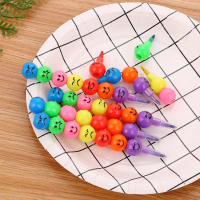 Pensil Krayon Kanak-kanak 7 Warna Emoji Comel Children Rainbow Color 7 Colors Emoji Bullet Round Sta