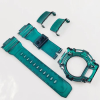 New Green G7900 Watchband and Bezel with Buckle Resin Watch Strap and Cover With Tools