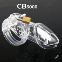 Adult male chastity device cock cage penis lock cage cb6000 penis cage with 5 rings Drop shipping