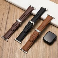 Leather Watch Band for App1e watch strap 49mm 44mm 45mm 42mm 38mm 40mm 41mm Woman Man bracelet iWatc