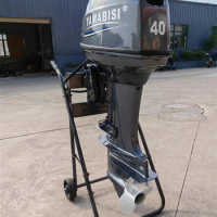Look Here! 40 Hp 2 Stroke Engine Water Cooled Boat Engine Outboard Yamabisi Outboard Motor