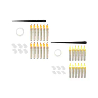 12pcs Hanging Floating Candles Flameless Taper Candles Floating Flameless LED