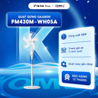 Quạt Cây Đứng Gaabor FM430M-WH05A Xoay Tự Động Tuần Hoàn Có 3 Shế Độ Gió Tùy Chỉnh - Bảo Hành 12 Thá