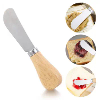 Tools Baking 5 Inch Jam Spreader Cheese Utensils Wooden Handle Cheese Knives Cheese Spread Cream Spatula Butter Knife