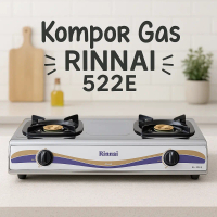 [AFF8] Rinnai Kompor Gas 1 2 Tungku RI Series Stainless Anti Karat RI-201S RI-301S RI-511E RI-511T R