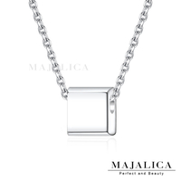 925純銀項鍊 Majalica 方形 小立方項鍊 送刻字 附純銀鍊 鎖骨鍊 女項鍊 閨密禮物