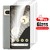4Pcs Protective Glass For Google Pixel 7 Tempered Glass Googe Pixel 6 6a 7a 8 Pro Pixel7 Pixel6 Pixel8 8Pro 5G Screen Protector