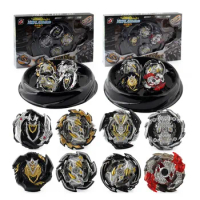 B-X TOUPIE BURST BEYBLADE 4pcs/set Spinner With Launchr Black Gold Edition Battle Handle Plate