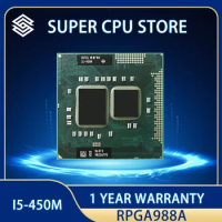 lntel Core i5 450M CPU Laptop processor 2.40GHz i5-450M Dual-Core Processor PGA988 Mobile rPGA988A