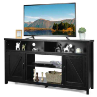59" TV Stand Media Center Console Cabinet w/ Barn Door for TV's 65"