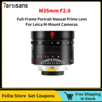 7artisans M35mm F2.0 Full-Frame Portrait Manual Prime Lens For Leica M-Mount Cameras Leica M-M M240 M3 M6