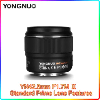 YONGNUO YN42.5mm F1.7M Ⅱ Standard Prime Lens STM Second-generation for Panasonic Olympus M4/3-port Mirrorless Autofocus Lens