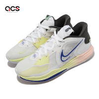 Nike 籃球鞋 Kyrie Low 5 EP 男鞋 白 黃 粉 漸層 輕量 低筒 XDR 耐磨 運動鞋 DJ6014-100