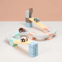 【Qbi 塊樂方程式】森林系列-3D自由變速組(兒童節禮物/磁力片/積木/軌道車/磁力玩具/18pcs)