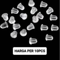 Penutup Anting / Tutup anting Anak / bayi / dewasa / karet giwang 4MM (10PCS)