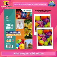 Kertas Xantri Photo RC Resin Coated Silky Satin Rough Glossy Photo Paper A4 4R 265gsm isi 20 lembar 