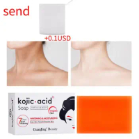 Kojie San Skin Lightening Soap Handmade Whitening Soap Bleaching Kojic Acid Glycerin Soap Deep Cleaning Brighten Skin 65g