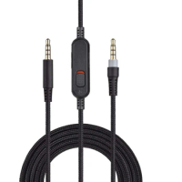 Replacement Audio Cable With Mute Volume Control For Kingston Hyperx Cloud Flight Mix Alpha S Cloud9 Gaming Headsets