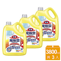 魔術靈 浴室清潔劑 舒適檸檬 量販瓶3800mlX3入/箱購