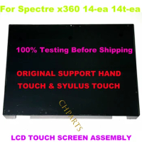 13.5" WUXGA+ For HP Spectre X360 14-EA 14t ea LCD Display Touch Screen Digitizer Assembly Replacement with Frame FHD 1920*1080