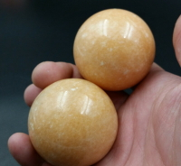 天然玉石米黃玉手把件米黃玉健身球玉石手鏈手玩件廠家直銷