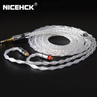 NiceHCK LitzPS-Pro 8 Core 4N Litz Pure Silver Earphone Cable 3.5mm/2.5mm/4.4mm MMCX/QDC/0.78 2Pin for CIEM MK3 MK4 ST-10s LZ A7