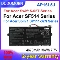 DODOMORN New AP16L5J Battery For Acer Aspire Swift 5 SF514-52T Spin 1 SP111-32N 2ICP4/91/91 36Wh Fast delivery