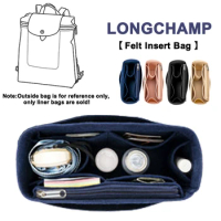 EverToner For Longchamp Le Pliage Backpack Felt Cloth Insert Bag Organizer Makeup Handbag Organizer Travel Inner Purse