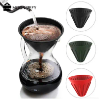 Silicone Portable Coffee Filter Foldable Pour Over Cone Dripper Reusable Filter Cup Holder Travel Cone Camp Drip Dolce Gusto
